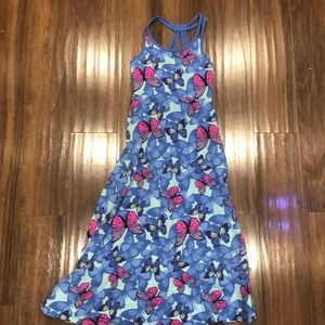 Butterfly maxi dress size ca 7/8